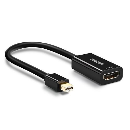 Adapteris Mini DP (DisplayPort) kištukas - HDMI lizdas juodas 0.2m 1080p MD112 UGREEN UGREEN/40360 6957303843602