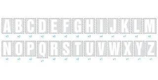 LABELING KIT, PRE-PRINTD, A-Z, 30MM, WHT MP010489
