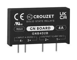 SOLID STATE RELAY, 4A, 12-460VAC, THT GNB4D2B