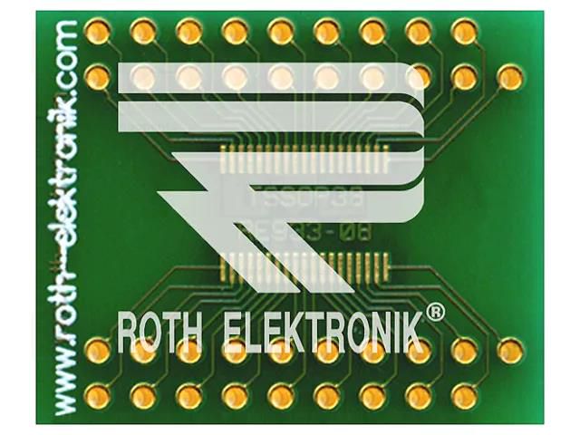 Board: universal; multiadapter; W: 58.9mm; L: 120.1mm; TSSOP38 ROTH ELEKTRONIK GMBH RE933-08