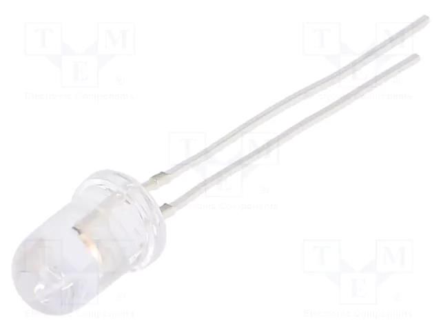 LED; pink; 5mm; 1120÷1560mcd; 30°; Front: convex; 12VDC OPTOSUPPLY OSK5DK5A31A-12V