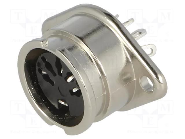 Connector: DIN; socket; female; PIN: 5; 180°; straight; soldering LUMBERG 0107-05