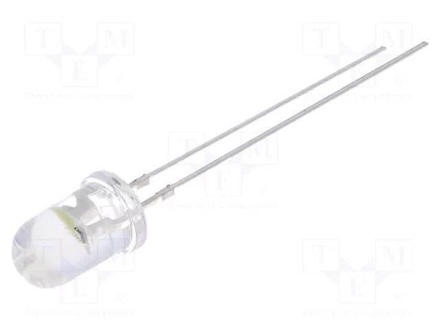 LED; white cold; 5mm; candle light effect,blinking; 5800÷7000mcd OPTOSUPPLY OS5WDK5A31A