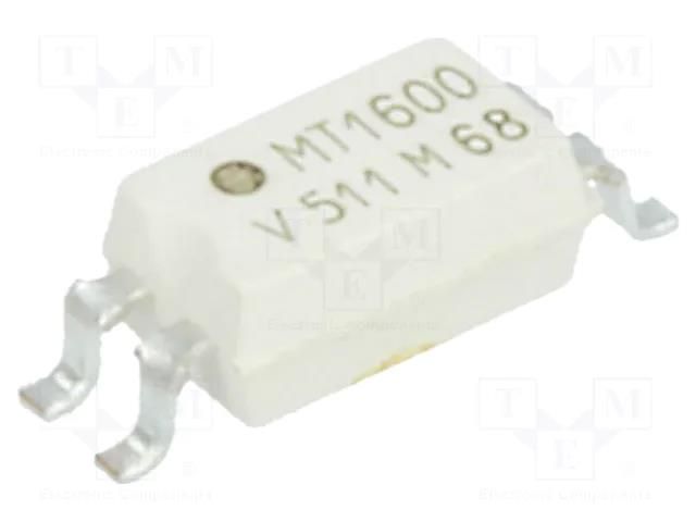 Optocoupler; SMD; Ch: 1; OUT: transistor; Uinsul: 3.75kV; Uce: 70V VISHAY TCMT1600