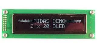 OLED MODULE, COB, 20X2, SPI, 5V MCOB22005A1V-EWS