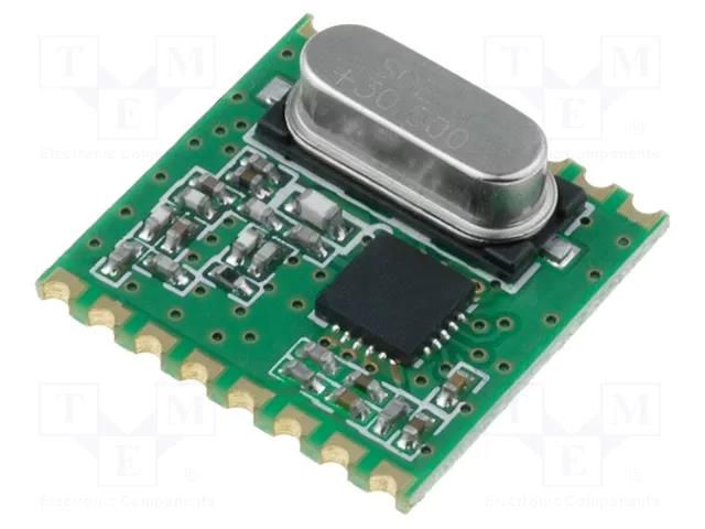 Module: RF; FM transmitter; FSK; 868MHz; SPI; 1.8÷3.6VDC; 20dBm; SMD HOPE MICROELECTRONICS RFM42-868-S1