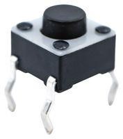 TACTILE SWITCH, 0.05A, 12VDC, 160GF, THT TL1105AF160Q