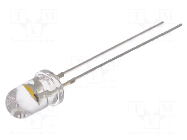 LED; white warm; 5mm; candle light effect,blinking; 4200÷5800mcd OPTOSUPPLY OS5MDK5A31A