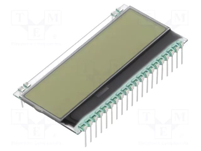 Display: LCD; alphanumeric; FSTN Positive; 8x1; white; 55x17.5mm DISPLAY VISIONS EADOGM081W-A