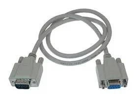 CABLE ASSY, 9P D-SUB PLUG-RCPT, 760MM CSMN9MF-2.5
