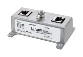 POE SURGE PROTECTOR, 1 PORT, PANEL HGLN-CAT6J