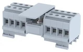 PWR DISTRIBUTION BLOCK, 17POS, 57A/800V DBK 1X8