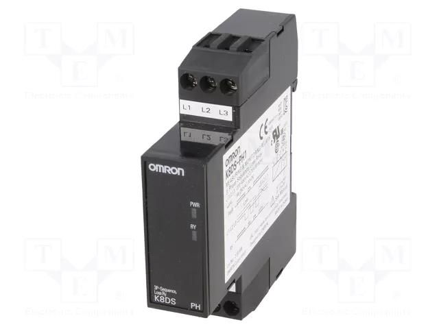 Voltage monitoring relay; phase sequence,phase failure; SPDT OMRON K8DS-PH1