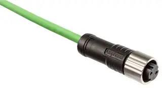CIR CABLE ASSY, 8P RCPT-FREE END, 1M ASY-A08BFFM-QL8J01