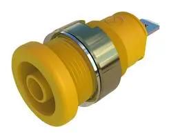 CONNECTOR, 4MM SOCKET, YELLOW, 25A, QC 972355203