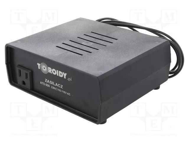 Autotransformer; 230VAC; Power: 600VA; Usec.1: 110÷115V TOROIDY ATS600VA