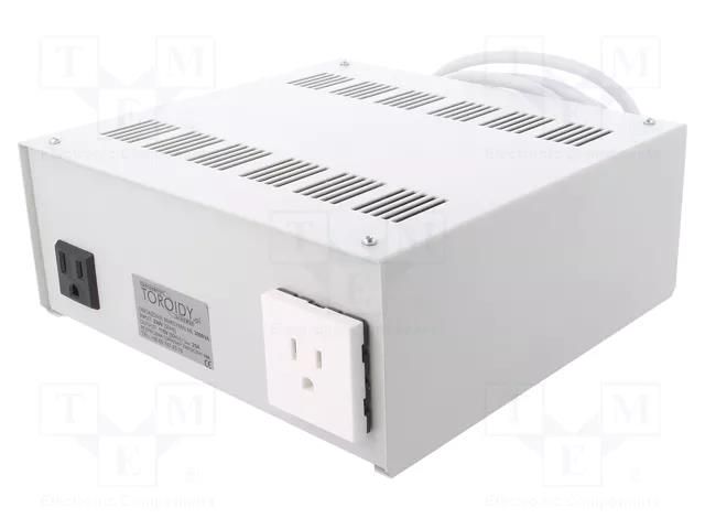 Autotransformer; 230VAC; Power: 3000VA; Usec.1: 115V TOROIDY ATS3000VA-U-UMS