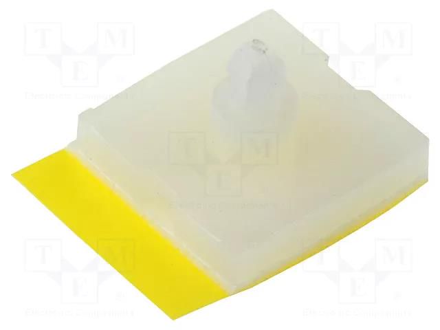 Self-adhesive holder; polyamide; L: 4.8mm; Ø2: 2.54mm ESSENTRA RI-CBSBT-3-01A