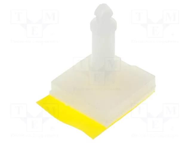 Self-adhesive holder; polyamide; L: 14.3mm; Ø2: 2.54mm ESSENTRA RI-CBSBT-9-01A