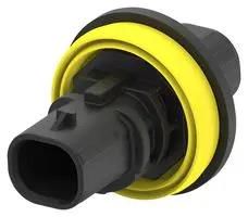 ADAPTER, PLUG, 2POS, NYLON+GF, BLACK 2325106-1