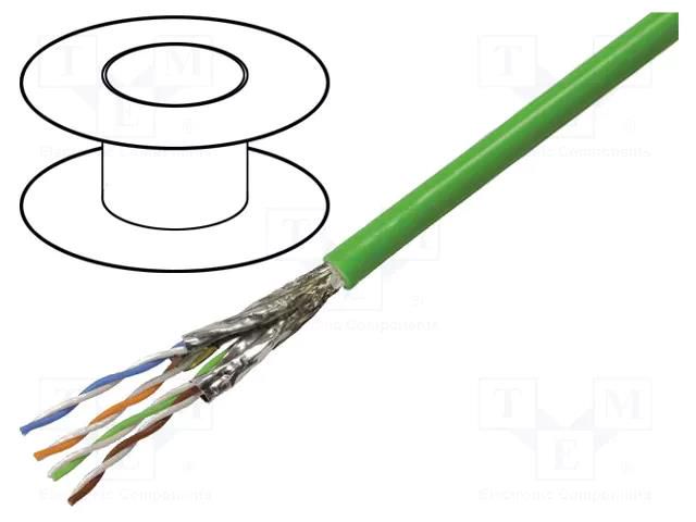Wire; S/FTP; 4x2x23AWG; industrial Ethernet,PROFINET; 6a; Cu; PVC HARTING 09456001211