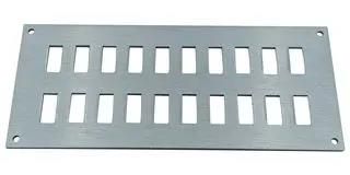 FACE PLATE, 20POS, 175X75X2MM, ALUM FMP-20