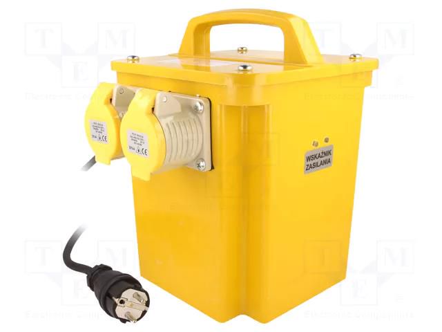 Transformer: protective; 2.2/3.3kVA; 230VAC; 110V; IP44; encased TOROIDY STO3300