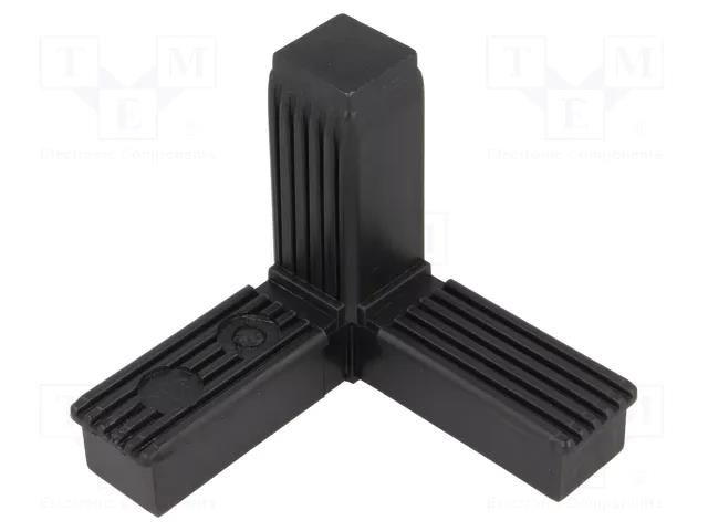 Mounting coupler; for profiles; polyamide; -30÷100°C; I: 77mm ELESA+GANTER STC.25-3A-3W-C9