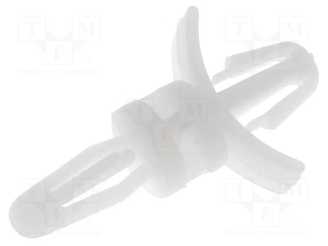 PCB distance; polyamide; L: 6.4mm; snap fastener; natural; UL94V-2 ESSENTRA RI-LCBS-4-01