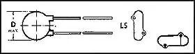 CERAMIC CAPACITOR 2.7PF 1000V, C0G, 0.5pF, RADIAL 561R10TCCV27