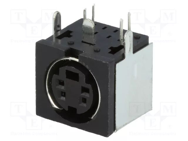 Connector: DIN mini; socket; female; PIN: 4; shielded; THT; on PCBs LUMBERG TM0508A/4