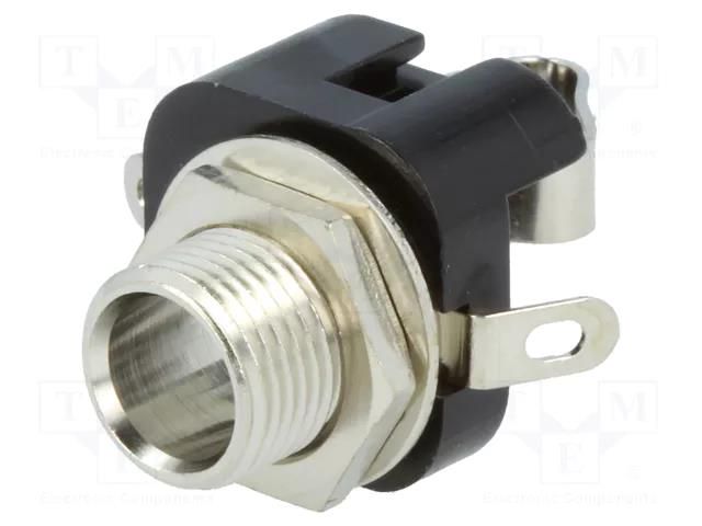 Connector: Jack 6,3mm; socket; female; mono; ways: 2; straight LUMBERG KLBM-3