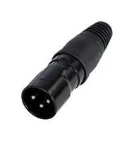 XLR CONN, PLUG, 3POS, CABLE RCX3M-Z-001-1