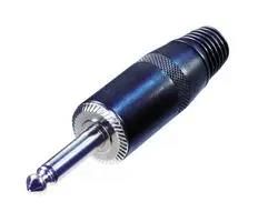 AUDIO CONN, 2P MONO PLUG, 6.35MM, CABLE NYS225B