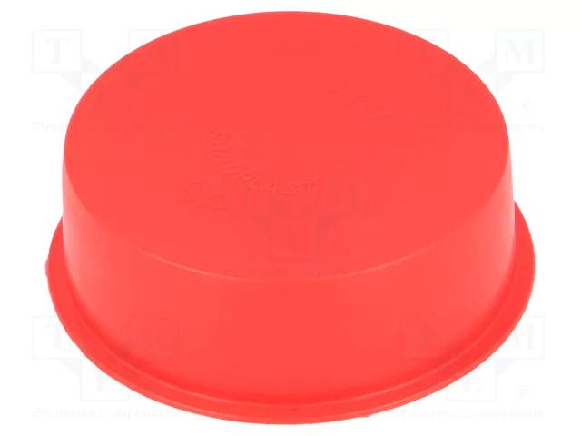 Stopper; Body: red; Out.diam: 61.5mm; H: 20mm; LDPE; push-in; SafeCAP SUNDPLAST SP602
