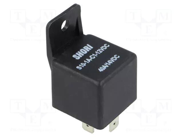 Relay: electromagnetic; SPST-NO; Ucoil: 12VDC; 40A; automotive SHORI ELECTRIC S10-1A-C1-12VDC