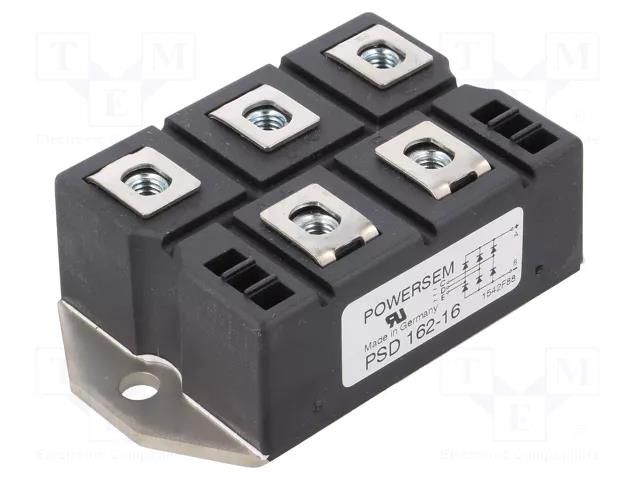 Bridge rectifier: three-phase; Urmax: 1.6kV; If: 175A; Ifsm: 1.8kA POWERSEM PSD162/16
