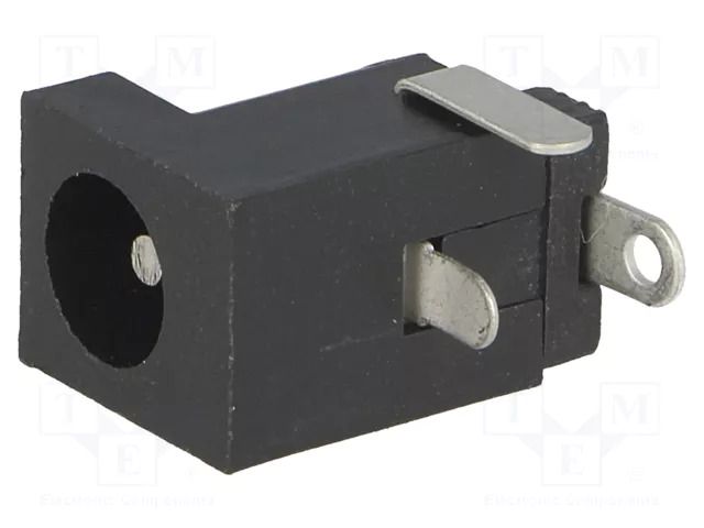 Connector: DC supply; socket; male; 3A; angled 90°; on PCBs; THT LUMBERG 1613-21