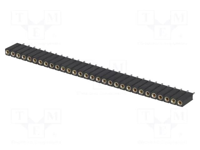 Connector: pin strips; socket; female; PIN: 30; straight; THT; 1x30 CONNFLY ZL307-1X30