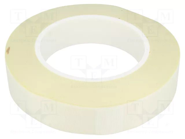 Tape: electrical insulating; W: 25mm; L: 50m; Thk: 0.165mm; white H-OLD HOLD-GL.94-25-50M