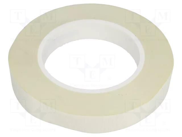 Tape: electrical insulating; W: 19mm; L: 50m; Thk: 0.165mm; white H-OLD HOLD-GL.94-19-50M