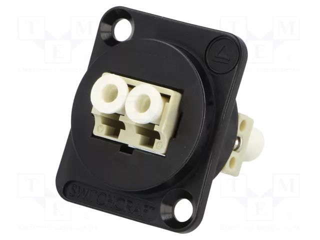 Transition: coupler; multi mode simplex (MM); LC,both sides SWITCHCRAFT EHLC2M