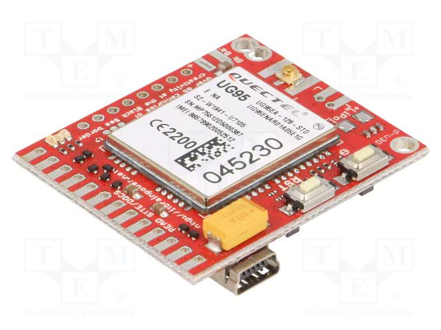 Expansion board; Quectel UG95; M2M; prototype board; 3G,GSM/GPRS R&D SOFTWARE SOLUTIONS DU3G113-UFL-EUR