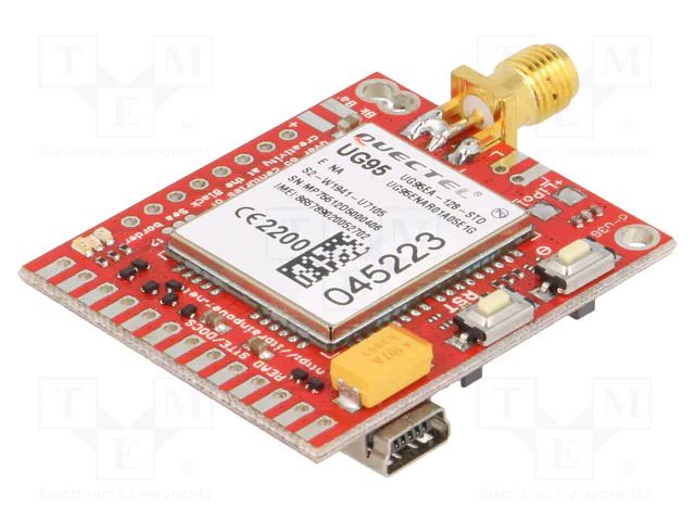 Expansion board; Quectel UG95; M2M; prototype board; 3G,GSM/GPRS R&D SOFTWARE SOLUTIONS DU3G113-SMA-EUR