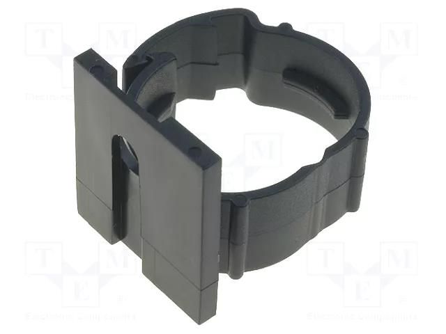 Bracket; polyamide; black; UL94V-2; A: 30mm; B: 32.5mm; C: 47mm ESSENTRA RI-SHR-C2