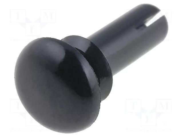 Rivet; polyamide; 5.5÷6.5mm; black; UL94V-2 ESSENTRA RI-SR-3080B