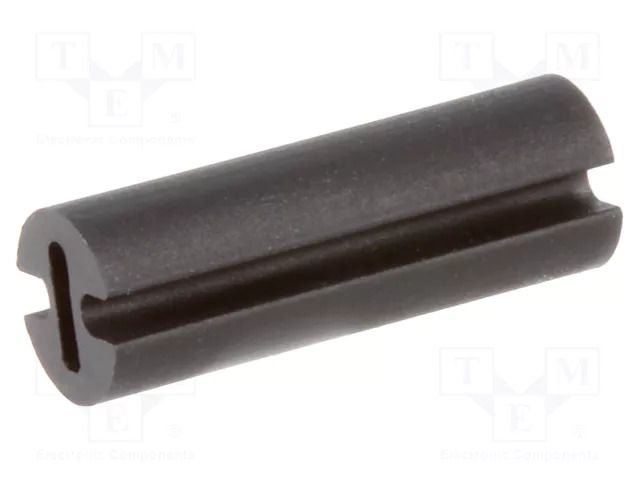 Spacer sleeve; LED; Øout: 4.5mm; ØLED: 3mm; L: 13mm; black; UL94V-2 FIX&FASTEN FIX-LEDH-13