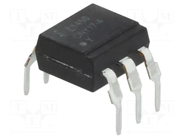 Optocoupler; THT; Ch: 1; OUT: transistor; Uinsul: 5kV; Uce: 70V; DIP6 LITEON CNY17-4M