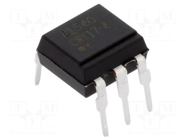 Optocoupler; THT; Ch: 1; OUT: transistor; Uinsul: 5kV; Uce: 70V; DIP6 LITEON CNY17-4-L