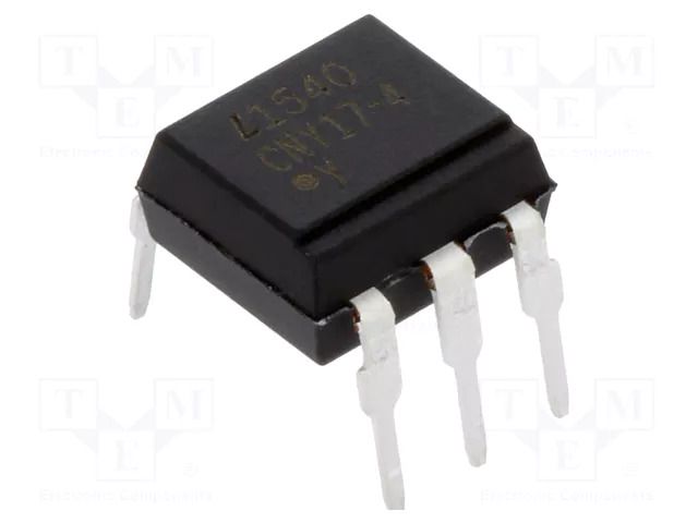 Optocoupler; THT; Ch: 1; OUT: transistor; Uinsul: 5kV; Uce: 70V; DIP6 LITEON CNY17-4-L